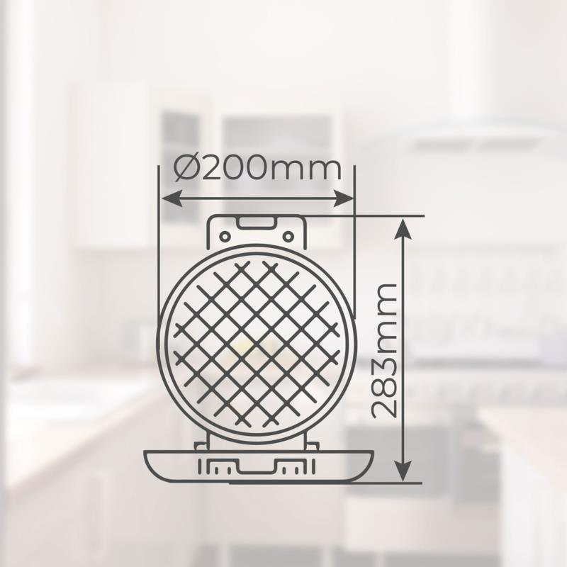 Βαφλιέρα Väline Northam 1000W Λευκό