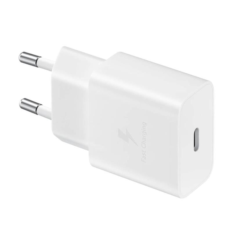 Φορτιστής Ταξιδίου Ταχείας Φόρτισης Samsung EP-T1510 15W PD με Έξοδο USB C 3A & Καλώδιο USB C Λευκό
