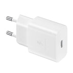 Φορτιστής Ταξιδίου Ταχείας Φόρτισης Samsung EP-T1510 15W PD με Έξοδο USB C 3A & Καλώδιο USB C Λευκό