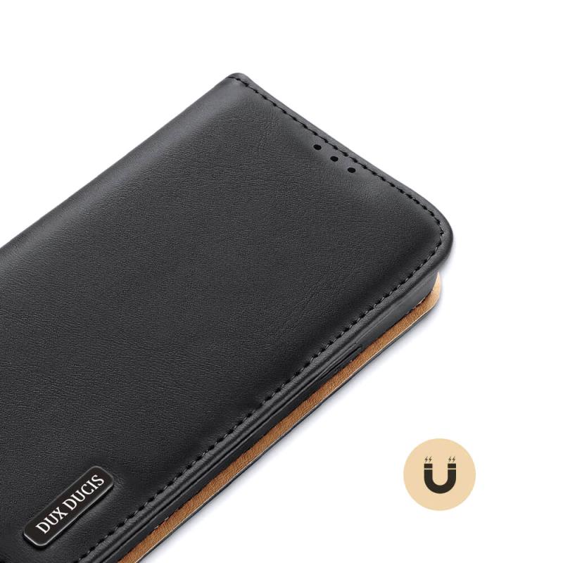 Θήκη Δερμάτινη Dux Ducis Hivo RFID Wallet Apple iPhone 15 Pro Max Μαύρο