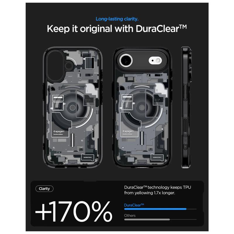 Θήκη TPU & PC Spigen Ultra Hybrid Mag Magsafe Apple iPhone 17 Zero One Μαύρο