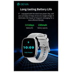 Smartwatch Devia WT5 1.83" Μαύρο