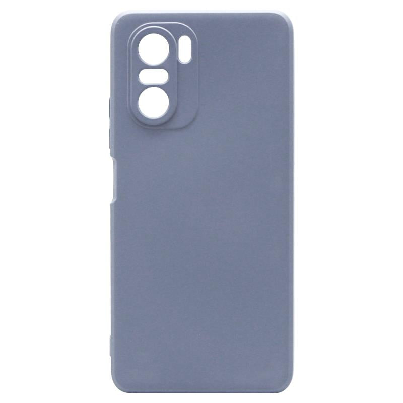 Θήκη Liquid Silicon inos Xiaomi Poco F3/ Mi 11i L-Cover Γκρι-Μπλε
