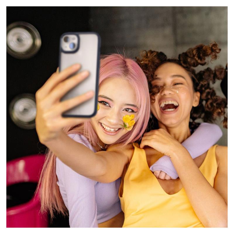 Θήκη TPU & PC Spigen Ultra Hybrid Apple iPhone 15 Plus Διάφανο-Μαύρο