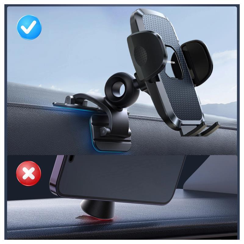 Universal Βάση Στήριξης Ταμπλό Αυτοκινήτου Joyroom JR-ZS259 με 3 Ρυθμιζόμενα Πόδια για Smartphones 4.7"-7.0" Μαύρο