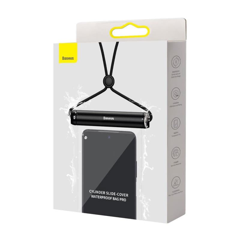 Waterproof Θήκη Baseus Slide-Cover για Smartphones μέχρι 7.2" Μαύρο