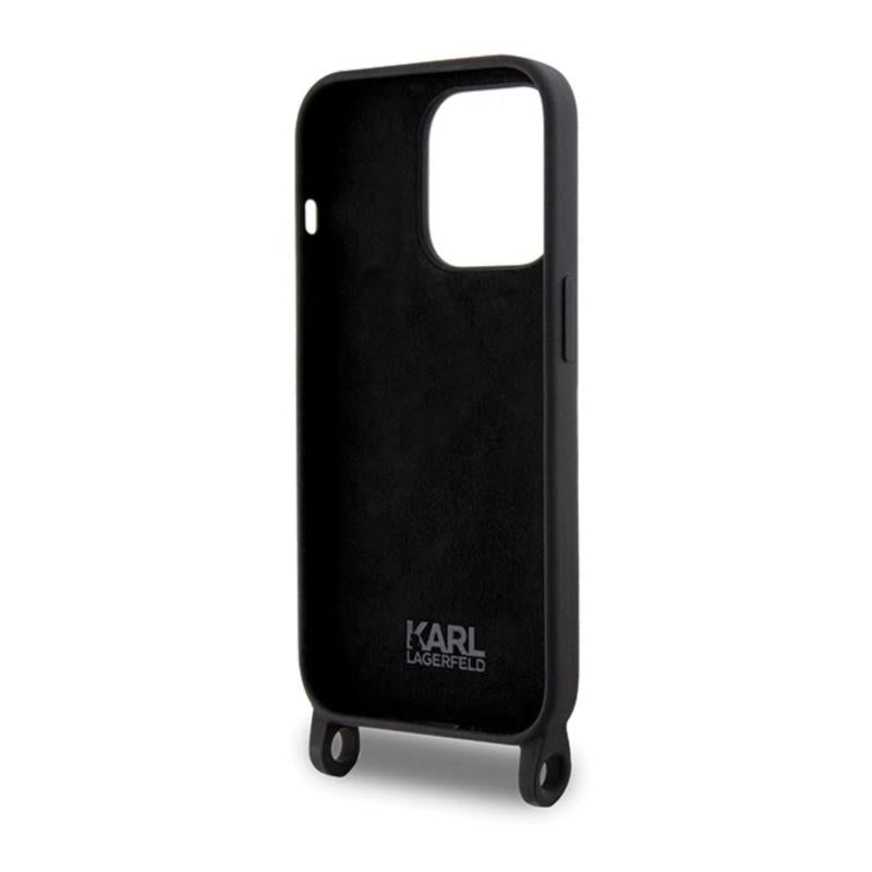 Θήκη Σιλικόνης Karl Lagerfeld Apple iPhone 15 Pro Max Crossbody Choupette Μαύρο
