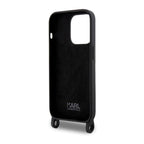 Θήκη Σιλικόνης Karl Lagerfeld Apple iPhone 15 Pro Max Crossbody Choupette Μαύρο