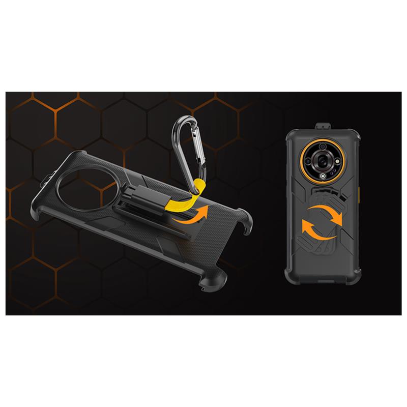 Ανθεκτική Θήκη Hammer Iron 6 με Γάντζο & Κλιπ Μαύρο