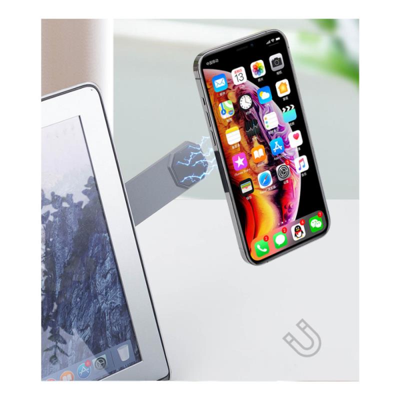Universal Επεκτάσιμος Βραχίονας Στήριξης σε Laptop Ahastyle WG26 για Smartphones Σκούρο Γκρι