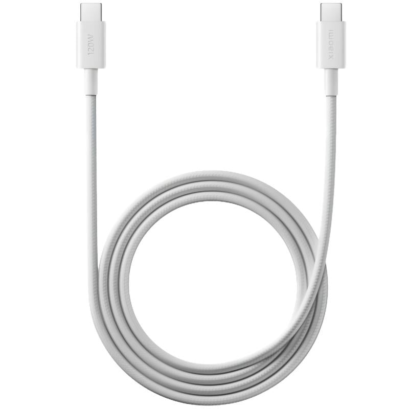 Καλώδιο Σύνδεσης USB 2.0 Xiaomi BHR087KGL Braided USB C σε USB C 120W 6A 1m Λευκό