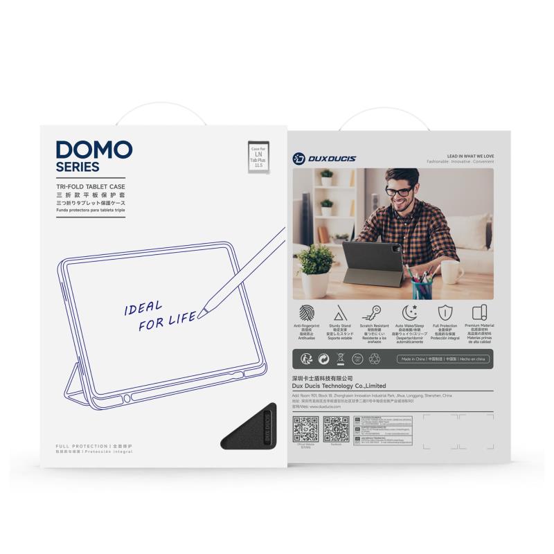 Θήκη TPU Flip Shock Proof Dux Ducis Domo Lenovo Tab Plus 11.5" Μαύρο