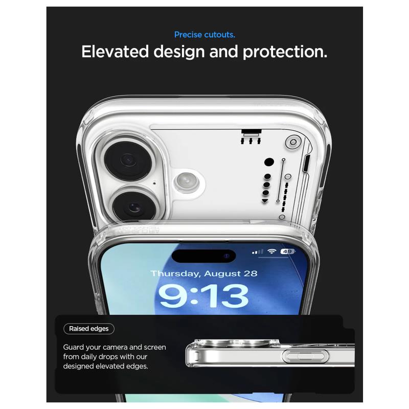 Θήκη TPU & PC Spigen Apple iPhone 17 MagSafe Ultra Hybrid Neo One Διάφανο