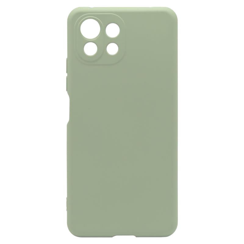 Θήκη Liquid Silicon inos Xiaomi Mi 11 Lite/ Mi 11 Lite 5G L-Cover Λαδί