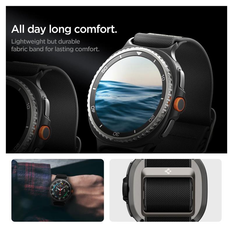 Λουράκι Spigen Samsung Galaxy Watch 8/ 8 Classic (40/44/46mm) Lite Fit Μαύρο