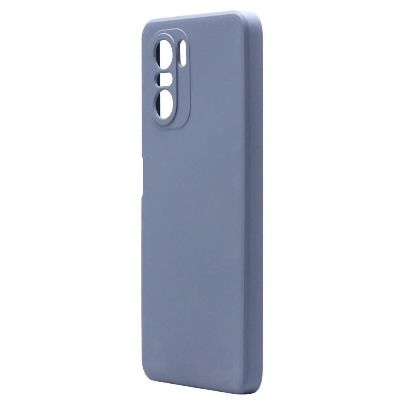 Θήκη Liquid Silicon inos Xiaomi Poco F3/ Mi 11i L-Cover Γκρι-Μπλε
