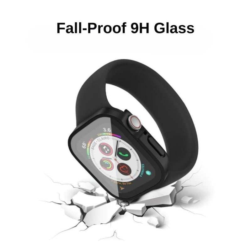 Θήκη PC με Tempered Glass Ahastyle WG56-2 Premium Apple Watch 7/ 8/ 9 45mm Διάφανο (2 τεμ.)