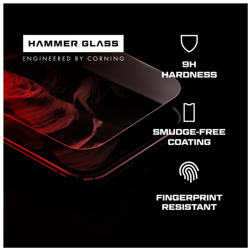 Tempered Glass Hammer Glass Apple iPhone 16 Pro Corning (1 τεμ.)