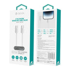 Καλώδιο Σύνδεσης USB 2.0 Devia EC325 Braided USB C σε USB C PD 60W 1m Smart Λευκό