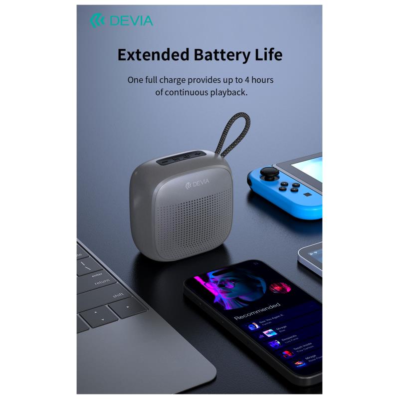 Φορητό Ηχείο Bluetooth Devia EM501 Sound Lite2 5W Μαύρο