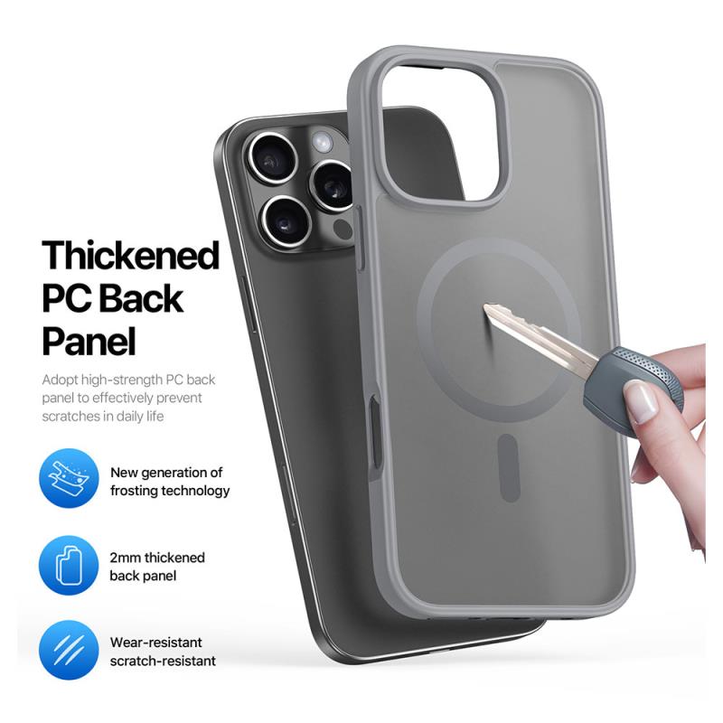 Θήκη TPU & PC Dux Ducis Apple iPhone 16 Pro Magnetic MagSafe Yind Μαύρο