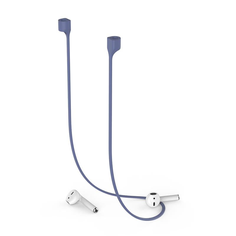 Strap Λαιμού Σιλικόνης AhaStyle PT74 Apple AirPods Magnetic Σκούρο Μπλε