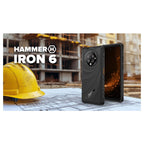 Κινητό Τηλέφωνο Hammer Iron 6 (Dual SIM) 128GB 6GB RAM Μαύρο