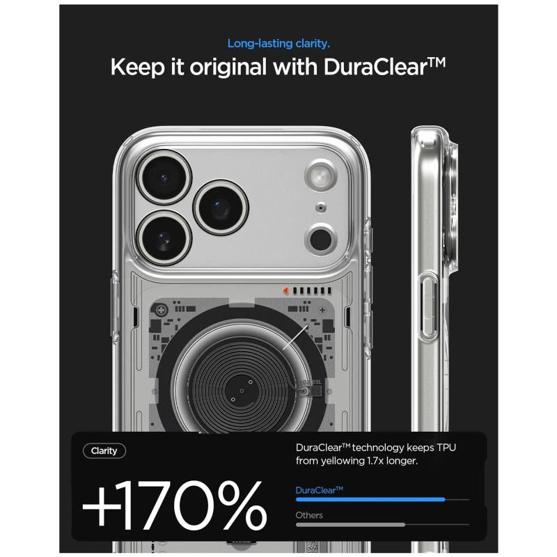 Θήκη TPU & PC Spigen Apple iPhone 18 Pro/ 17 Pro MagSafe Ultra Hybrid Neo One Διάφανο