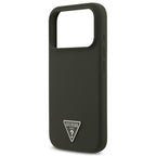 Θήκη Σιλικόνης Guess MagSafe Apple iPhone 17 Pro Max Triangle Logo Χακί