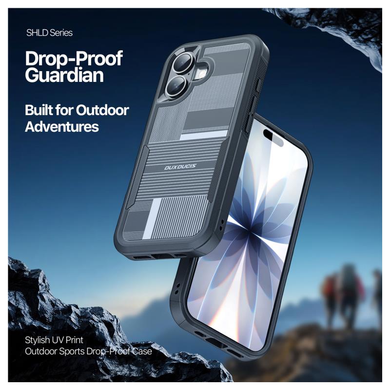 Θήκη TPU & PC Dux Ducis Shld Apple iPhone 17 Umbra Pattern Μαύρο