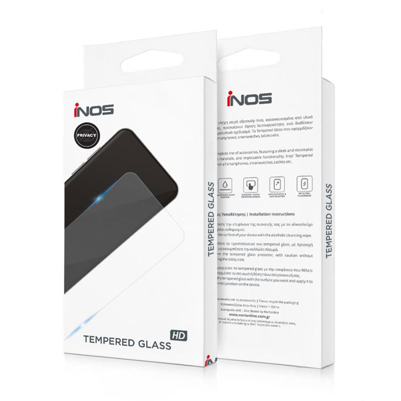 Tempered Glass Full Face Privacy inos 0.33mm Samsung Galaxy S26 5G Μαύρο