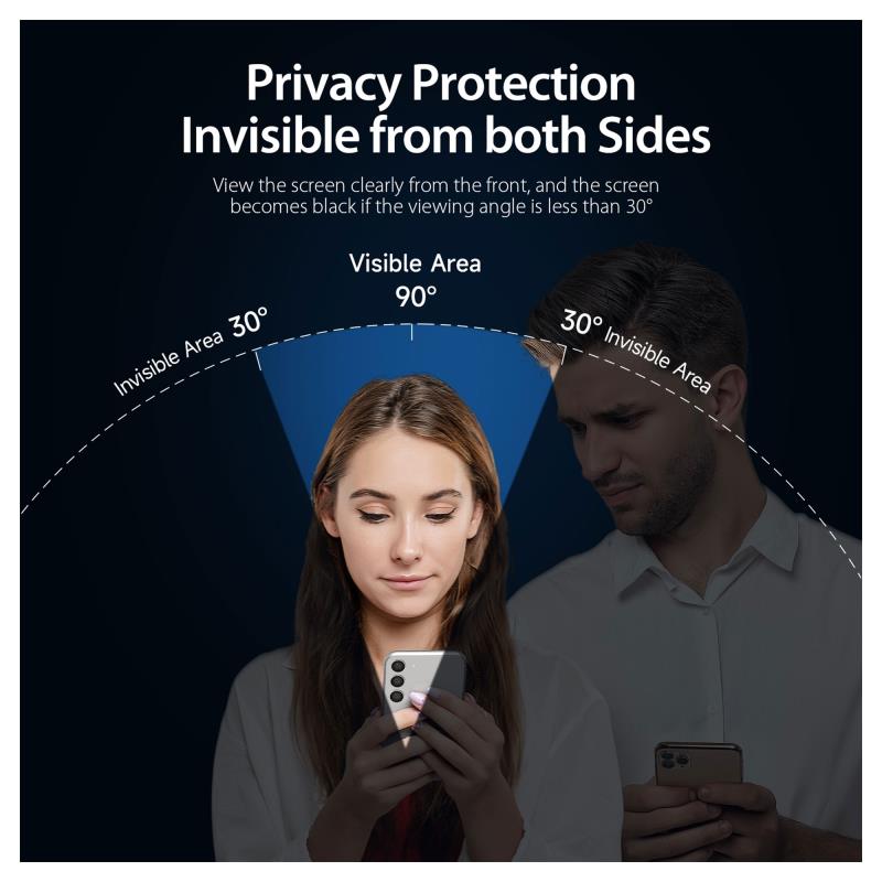 Tempered Glass Full Face Privacy Dux Ducis Apple iPhone 17 Pro Max Μαύρο (1 τεμ.)