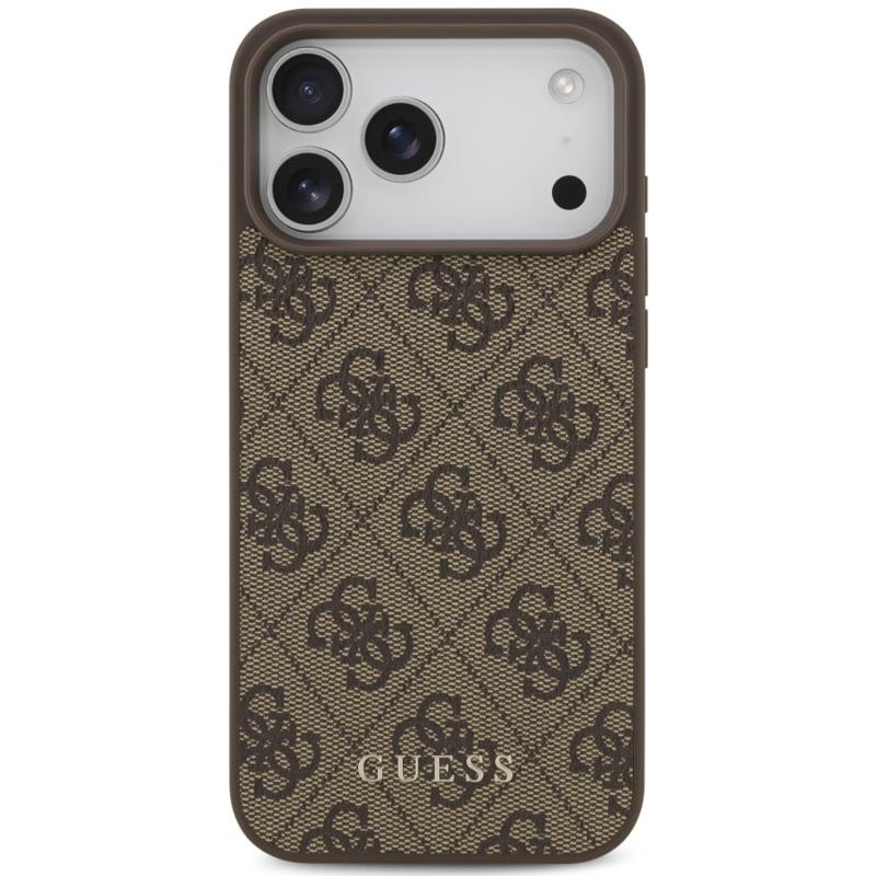 Θήκη TPU PC & Eco-Leather Guess Apple iPhone 18 Pro Max/ 17 Pro Max Hardcase Classic 4G Καφέ