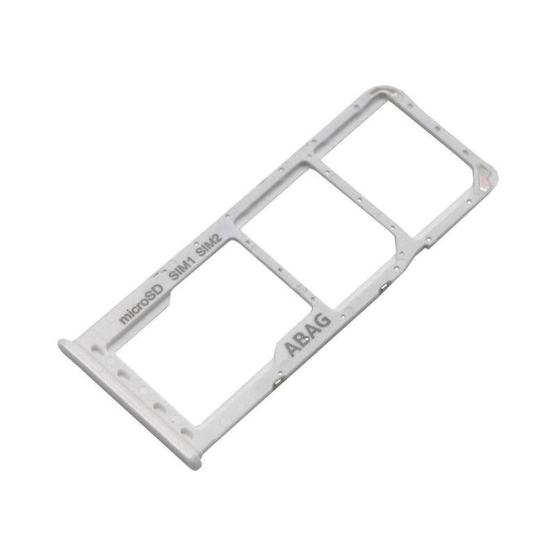 Βάση Κάρτας Sim & SD Samsung A217F Galaxy A21s Λευκό (Original)