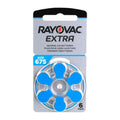 Μπαταρία Ακουστικών Βαρηκοΐας Rayovac Extra Advanced 675 (6 τεμ.)