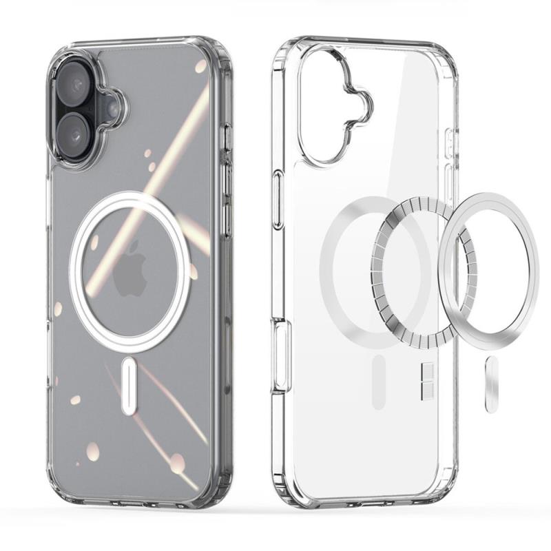 Θήκη TPU & PC Dux Ducis Apple iPhone 16 Plus Magnetic MagSafe Clin Διάφανο