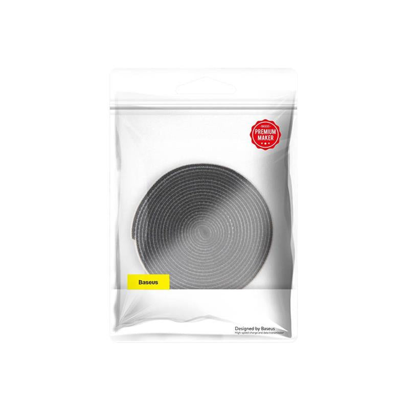 Δεματική Ταινία Καλωδίων Baseus Velcro Rainbow Circle Straps 3m Μαύρο