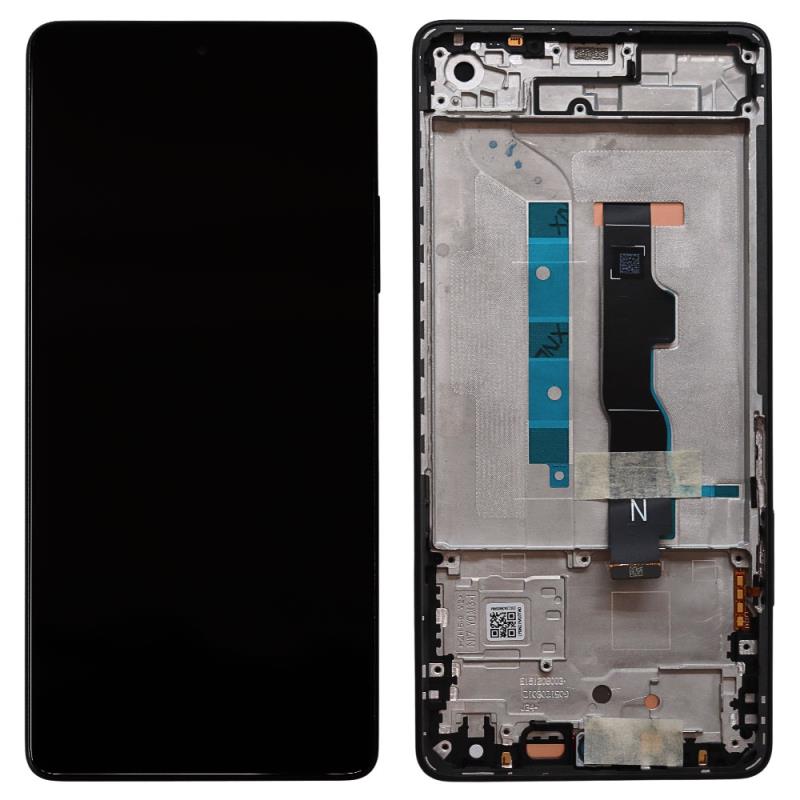 Οθόνη με Touch Screen & Μεσαίο Πλαίσιο Xiaomi Redmi Note 13 5G Μαύρο (Original)