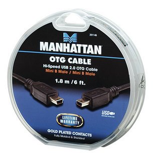 Manhattan καλώδιο Mini-USB B OTG M/M 1.8m