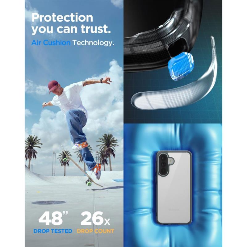 Θήκη TPU & PC Spigen Samsung Galaxy A57 5G Ultra Hybrid Διάφανο Γκρι
