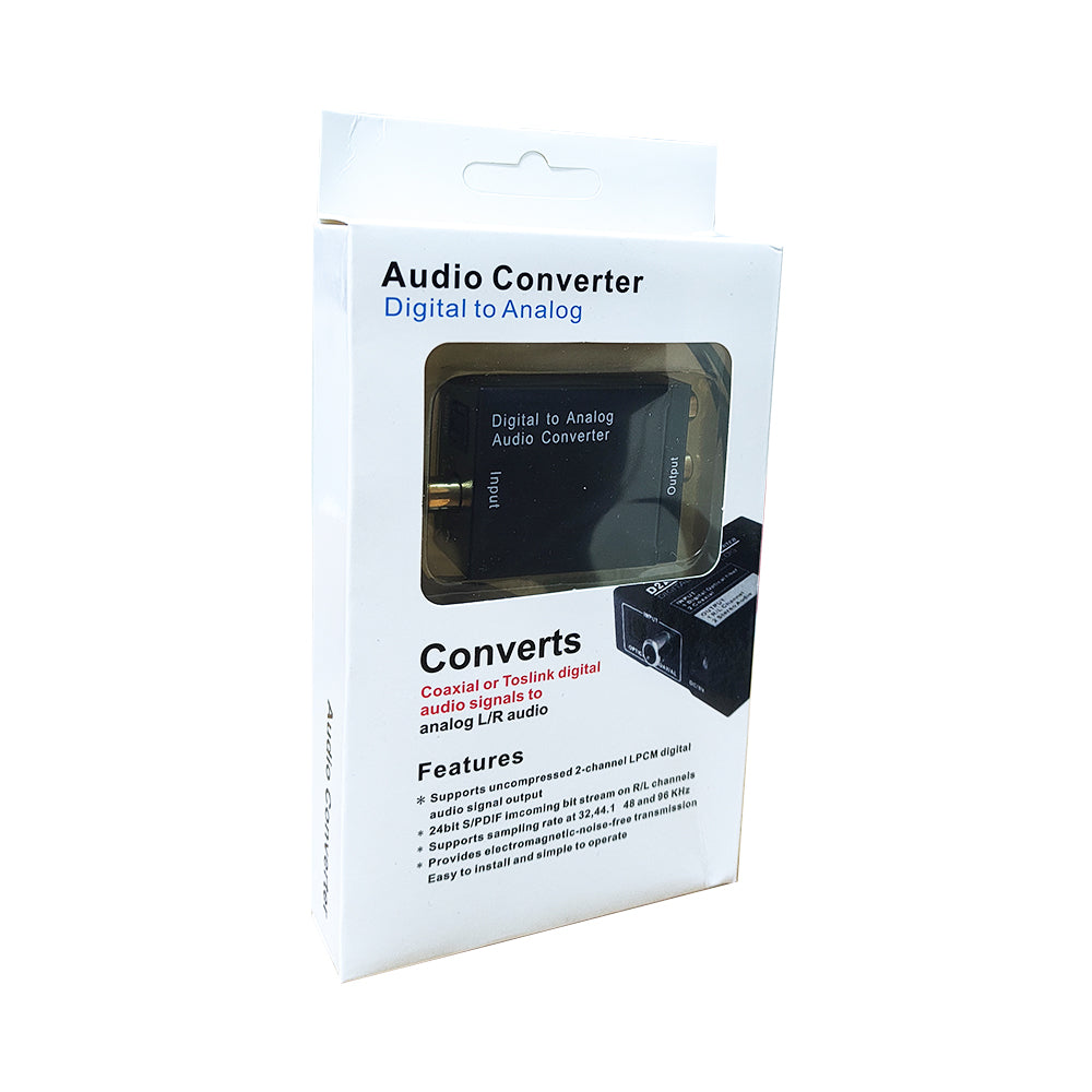 Μετατροέας Toslink-coaxial σε 2x RCA