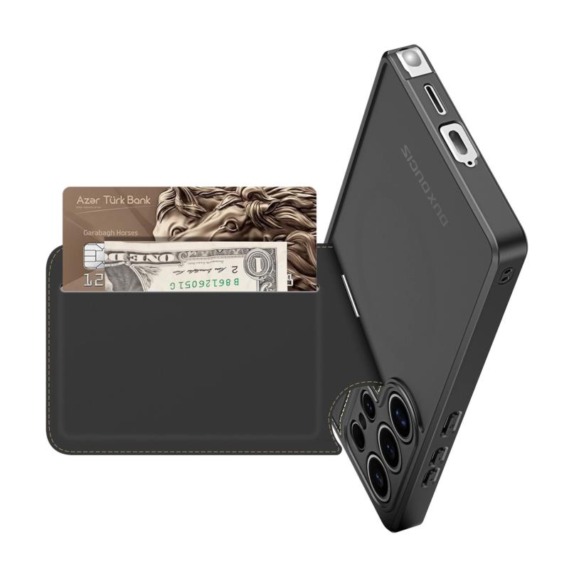 Θήκη Δερμάτινη Dux Ducis Samsung Galaxy S25 Ultra 5G 3 σε 1 Magnetic με Stand Rafi II Μαύρο