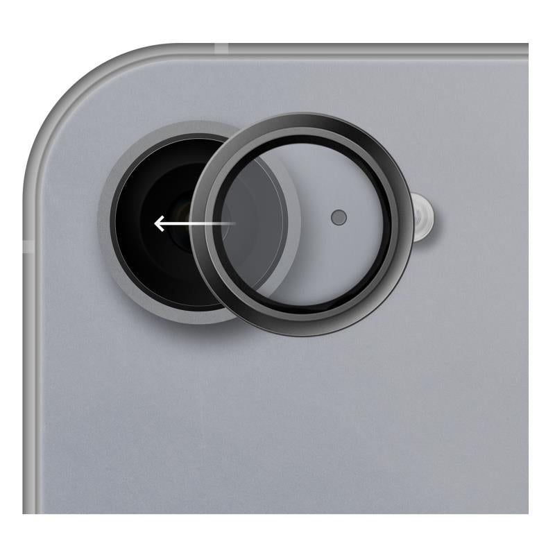 Tempered Glass Full Face Hammer Glass για Τζαμάκι Κάμερας Apple iPhone 16e Μαύρο