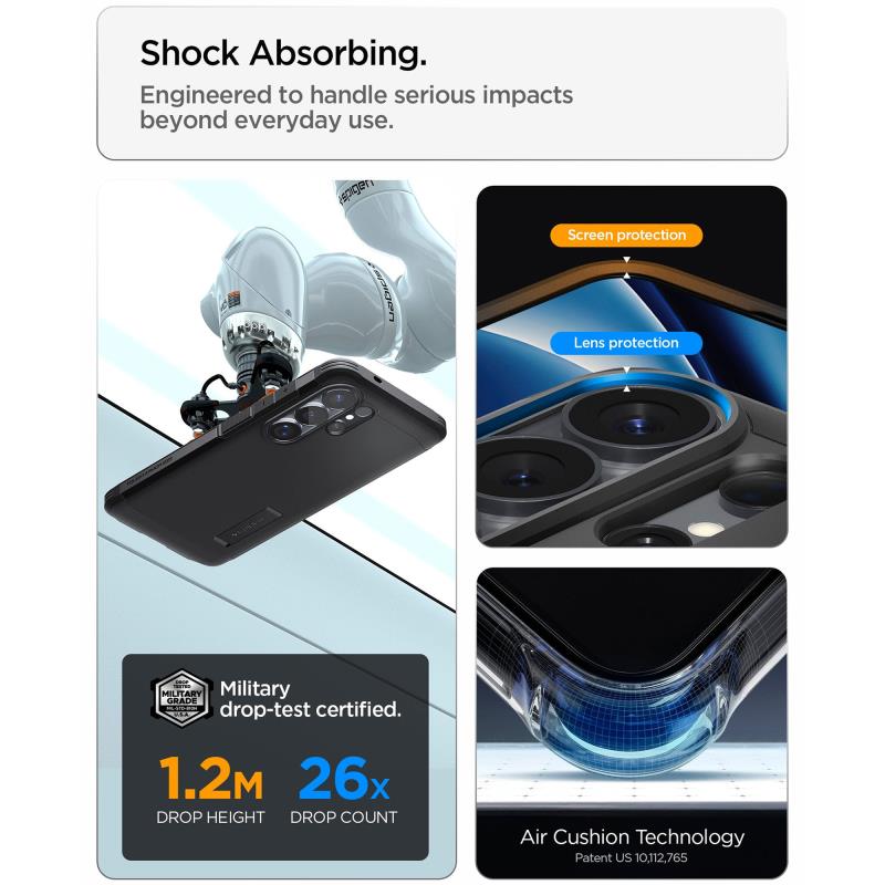Θήκη TPU & PC Spigen Samsung Galaxy S26 Ultra 5G Tough Armor Μαύρο