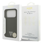 Θήκη Σιλικόνης Guess MagSafe Apple iPhone 18 Pro Max/ 17 Pro Max Triangle Logo Χακί
