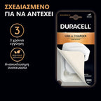 Φορτιστής Ταξιδίου Duracell με Έξοδο USB A 12W 2.4A Λευκό