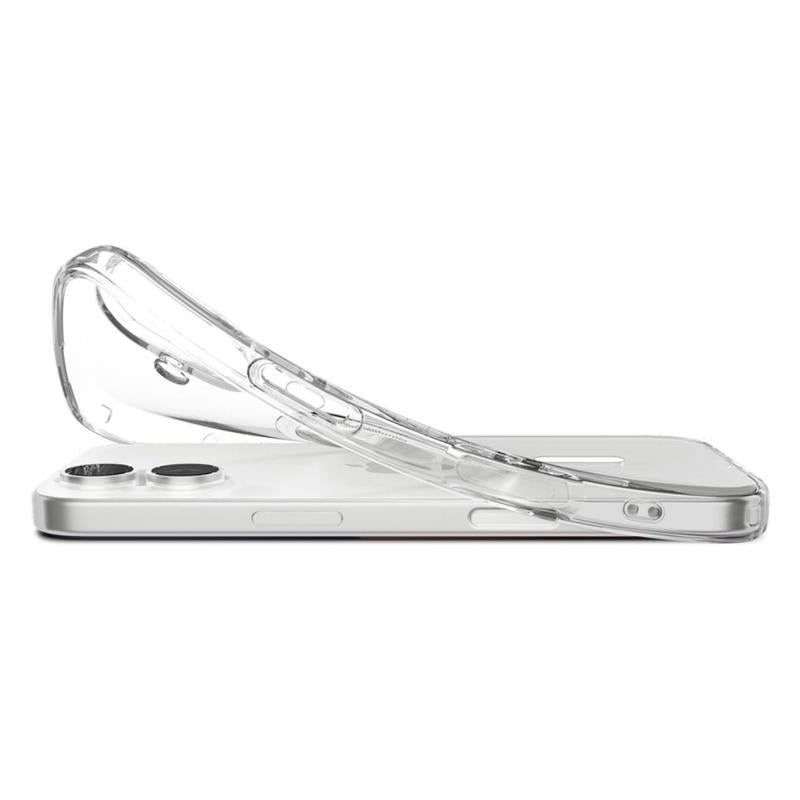 Θήκη TPU Spigen Liquid Crystal Apple iPhone 17 Διάφανο-Λευκό