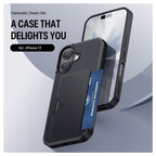 Θήκη TPU PU & PC Dux Ducis Pocard Apple iPhone 17 Μαύρο