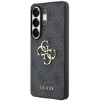 Θήκη PU Guess Samsung Galaxy S26 Ultra Hardcase Big Logo 4G Μαύρο