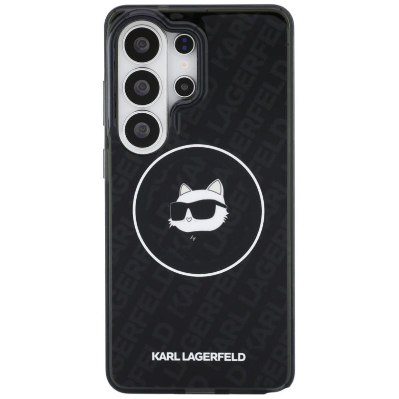 Θήκη TPU Karl Lagerfeld Samsung Galaxy S26 Ultra Magnetic IML Choupette on KL Repeated Logo Μαύρο